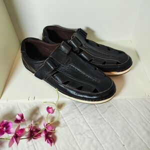 Bruno Magli Dark Leather Slip-On Loafers